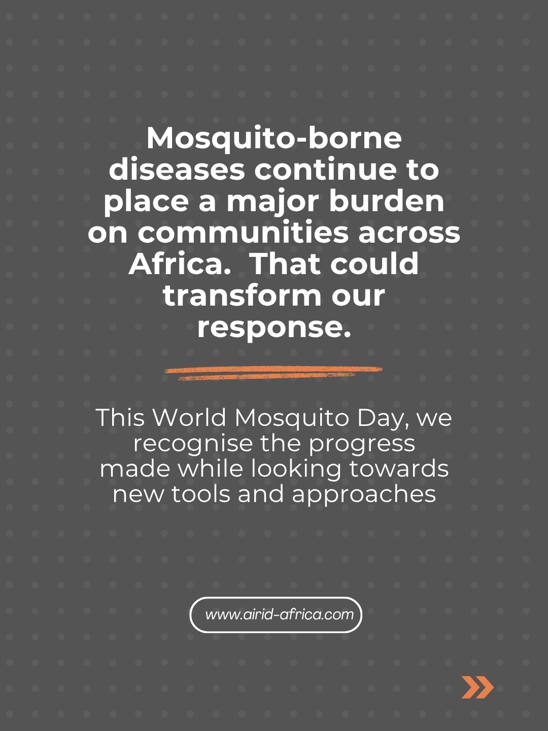 THE WORLD MOSQUITO DAY HAS PASSED, BUT THE CONVERSATION MUST CONTINUE. — Photo 7